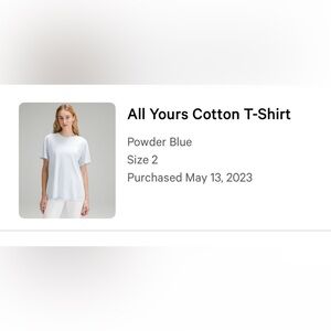 All yours cotton T size 2 No tag, this first pic is the info when I purchased